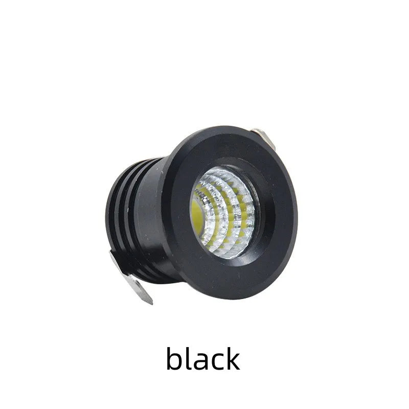 Mini Dimmable LED Recessed Downlight 3W 60-Degree IP44 D37mm 30mm Cutout 110-220V