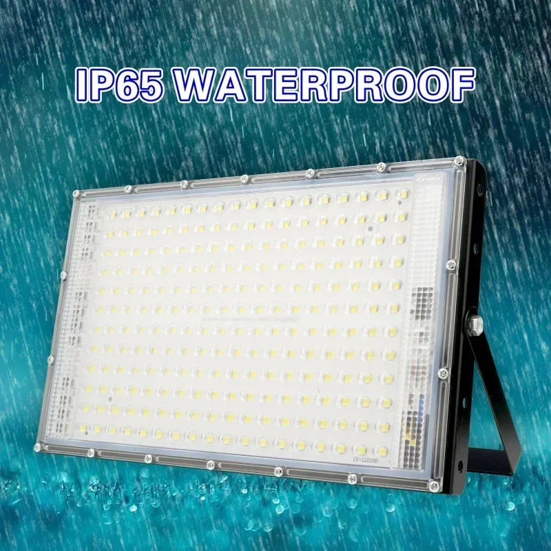 LED Flood Light 50W 100W 150W 200W SMD2835 IP65 CRI 85+ 180° AC 110-220V 4500-18000lm