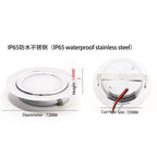 Ultra-Thin DC 12V 3W LED Recessed Spotlight IP65 Waterproof Cabinet Bathroom 55mm
