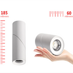 Dimmable Rotating COB LED Downlight 9W 12W 15W 18W 24W Die Cast Aluminum Knob Switch IP52 AC 85-265V Ceiling and Rail Mount