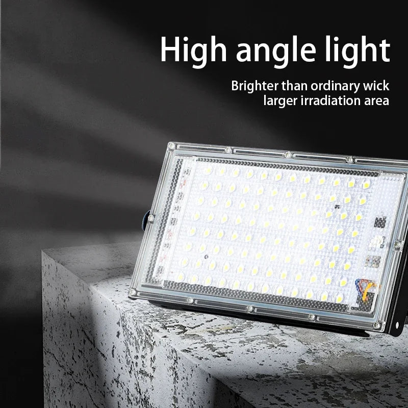 LED Flood Light 50W 100W SMD2835 CRI 85+ 180° IP65 AC 110-220V Warm Cool White 2-Year