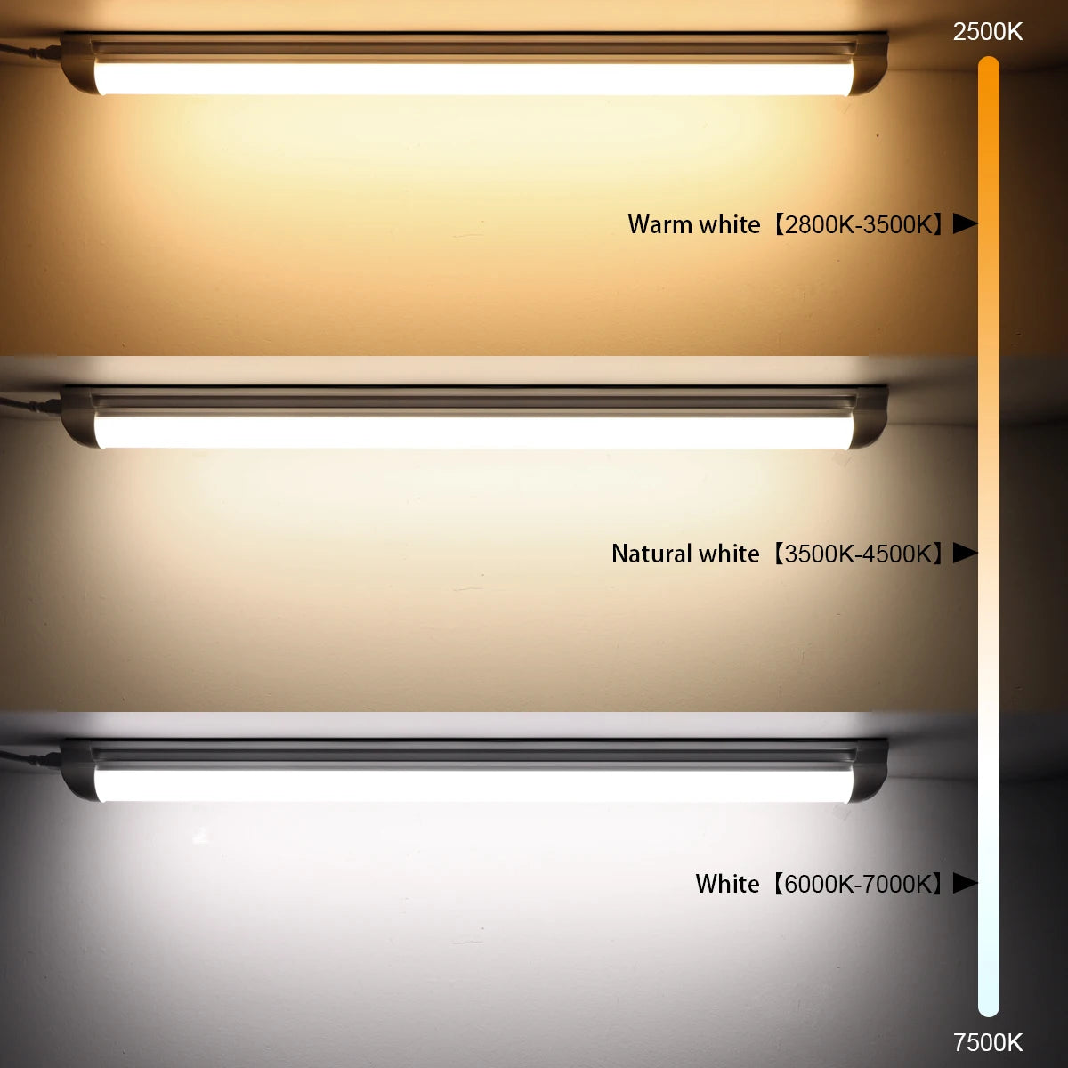 25W T8 LED Tube 50cm SMD2835 120° CRI 80+ AC 85-265V Warm Neutral Cool White Aluminum