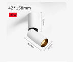 10W 20W OSRAM COB Rotatable Foldable LED Surface Spotlight CRI 92+ 24° Dimmable AC 85-265V