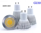 10-Pack COB LED Spotlight 5W 7W 9W GU10 MR16 E27 E14 CRI 85+ 90lm/W 60° AC 85-265V 3-Color