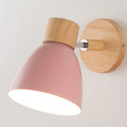 Nordic E26 E27 Wall Sconce Adjustable Steering Head 6 Colors Knob Switch 90-260V Bedroom Living Room