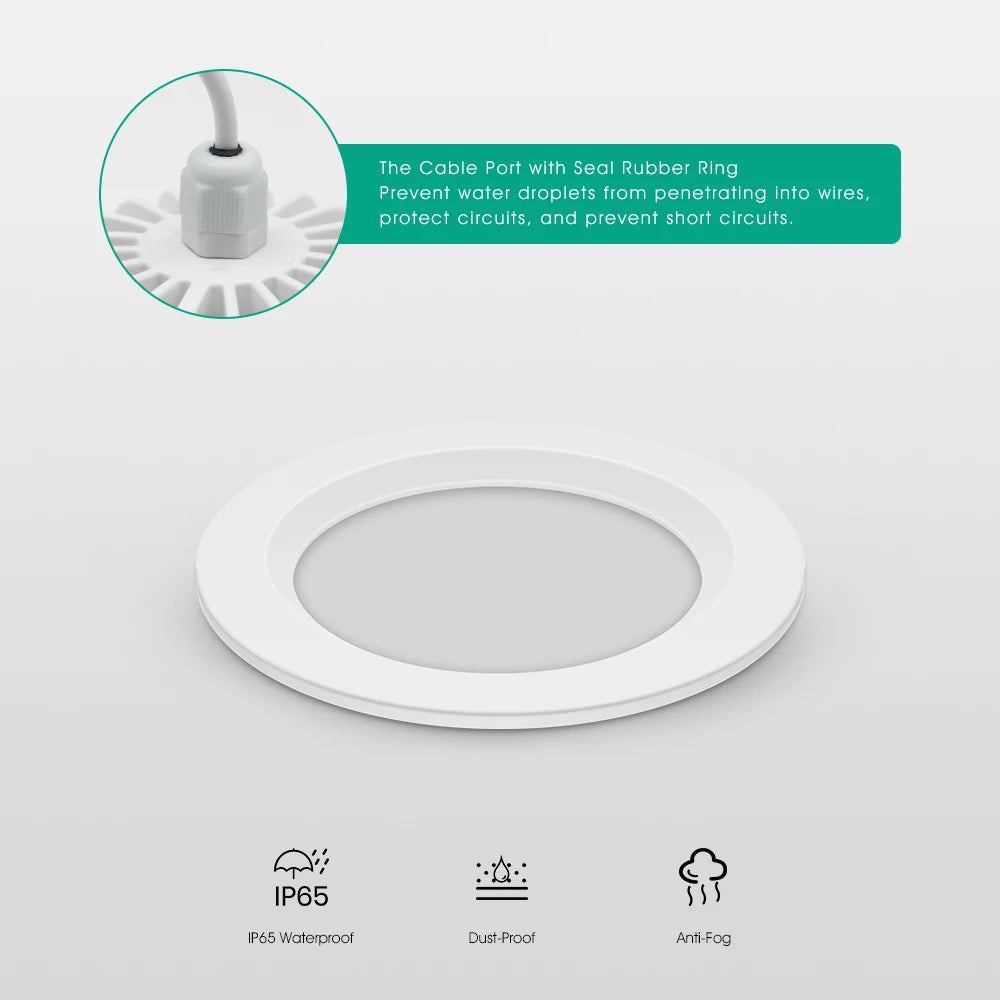 Modern IP65 Waterproof LED Ceiling Spotlight Fixture