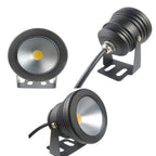 10W IP67 LED Underwater Pool Spotlight RGB White Warm White AC 85-265V DC 12V 60°/120°