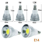 DC 12V 24V Dimmable LED Spotlight Bulb GU10 MR16 E27 6W 9W 12W Epistar 60 Degree 10 Pack