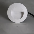 3W IP65 LED Recessed Stair Step Light AC 100-240V Sand White Black Gray 50,000hr Wall Lamp