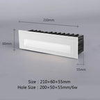 IP65 LED Outdoor Step Wall Light PIR Sensor or Switch Control Die Cast Aluminum Warm White Cool White AC 85-265V or DC 12-24V Black White