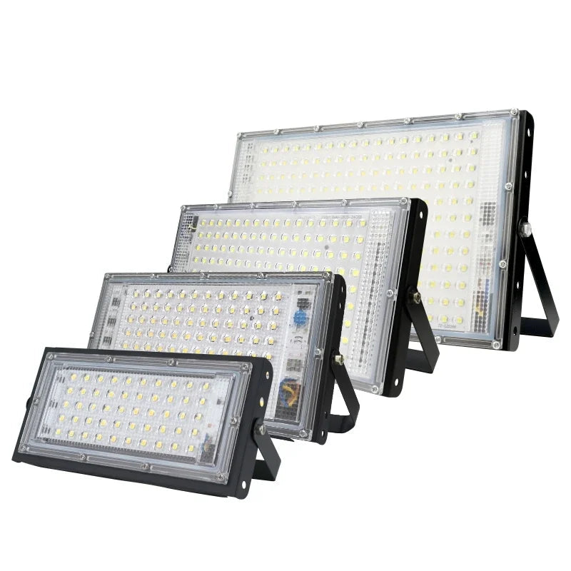 LED Flood Light 50W 100W 150W 200W SMD2835 IP65 CRI 85+ 180° AC 110-220V 4500-18000lm