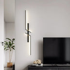 Modern LED Strip Wall Lamp 13W 15W 18W Dimmable Black Gold 60cm 80cm 100cm AC 90-260V