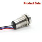 IP68 IP69K Capacitive Touch Push Button Switch 16mm 18mm 22mm 5V 12V 24V DC Momentary or Latching Red Green Bicolor LED Plastic