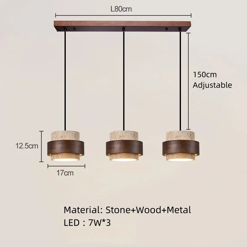 Modern Minimalist Natural Stone E26 E27 Pendant Lamp White Gray Through-Carved AC 90-260V