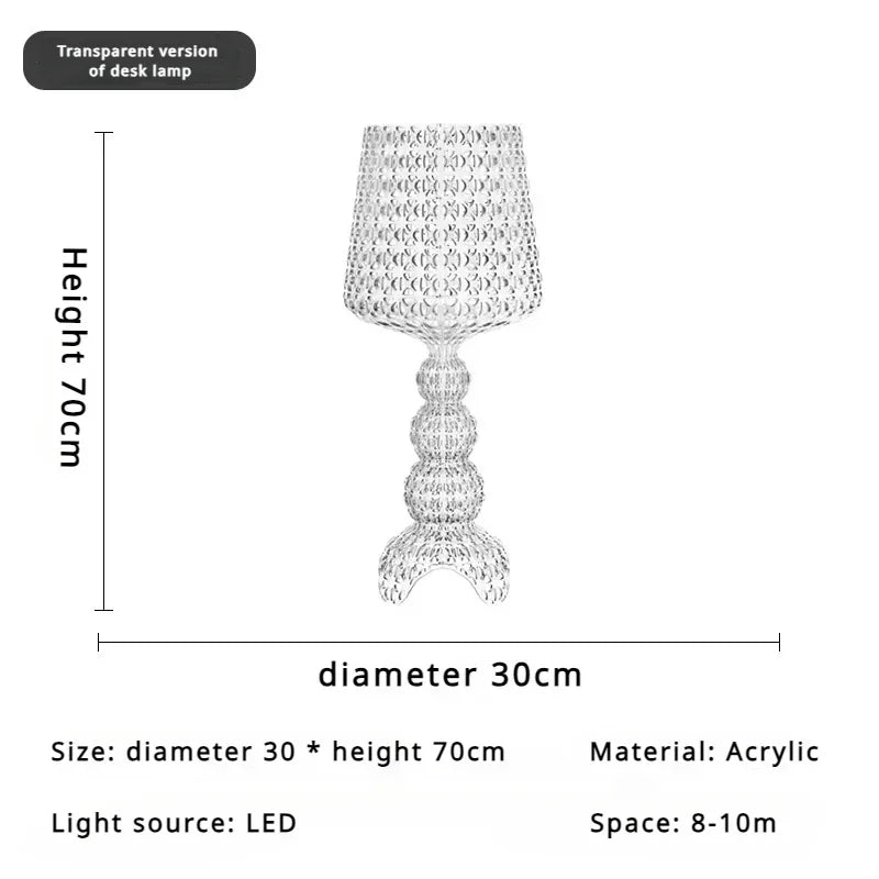 Italian Designer Hollowed Acrylic Floor Lamp E27 500x1650mm AC 110-240V White Black Blue
