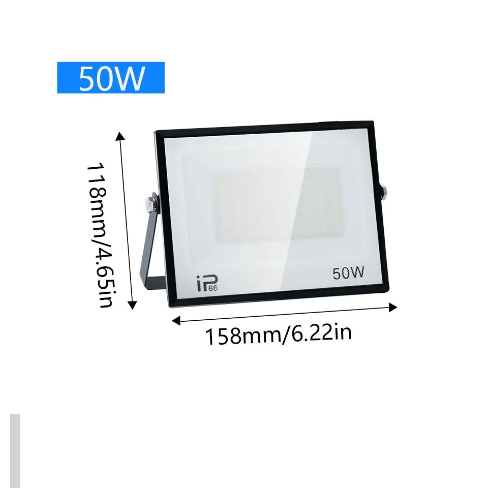 LED Flood Light 20W 30W 50W 100W 150W 200W 300W IP66 AC 100-130V 175-265V Warm Neutral Cool