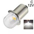 P13.5S LED Flashlight Replacement Bulb 0.5W DC 6V 12V 120 Degree SMD 2835 Warm White 3000K Cool White 6000K 50000 Hours Torch Upgrade
