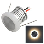 IP65 LED Recessed Step Light 1W DC 12V 180 Degree Aluminum Warm White 3000K Cool White 6000K Outdoor Garden Staircase Deck Underground Lamp
