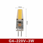 G4 LED COB Bulb 6W 250lm 360° CRI 80+ DC 12V Warm Cool White 10-Pack Chandelier