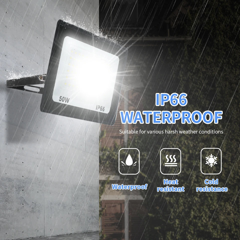 LED Flood Light 10W 20W 30W 50W 100W 150W 200W 300W IP66 120° AC 110-130V 175-265V UL CE