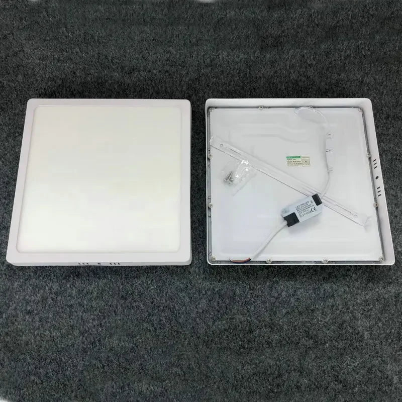 Surface-Mount Square LED Panel Light 6W 12W 18W 24W 120° PF97% AC 85-265V Driver Included