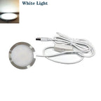 USB 5V Ultra Thin LED Cabinet Spotlight 10W 5730 LED Aluminum Surface Mount 60mm Round Warm White Cool White Indoor RV Caravan
