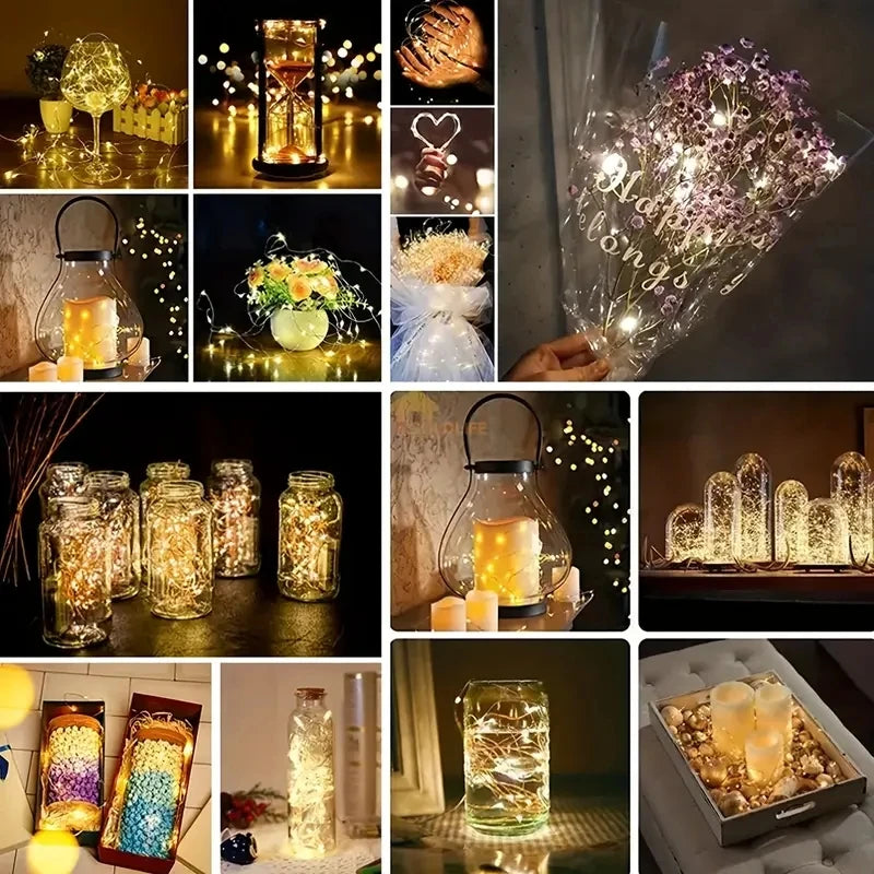 Battery Operated LED Fairy String Lights Waterproof Pack