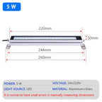 IP67 LED Machine Tool Work Light 5W 10W 12W 15W Aluminum Glass Waterproof Oil Proof AC 110-220V or DC 24-36V CNC Lathe Workshop