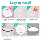 Ultra-Thin LED Surface Ceiling Light 10W 15W 20W 30W Square Round CRI 90+ AC 90-265V