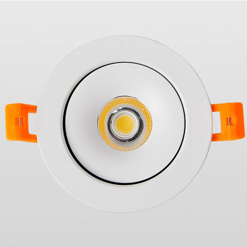 Dimmable 360-Degree Rotating COB LED Downlight 7W 9W 12W 15W 18W 20W 24W CRI 92+ 85-265V