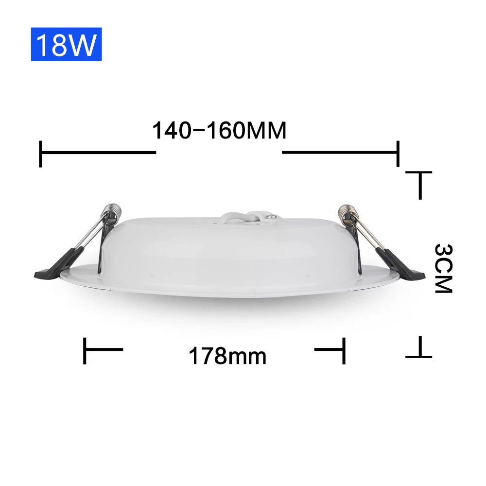 Low Voltage LED Recessed Downlight AC DC 12V 24V 36V 3W 6W 9W 12W 15W 18W 24W 36W SMD 2835 Aluminum Warm White Cool White