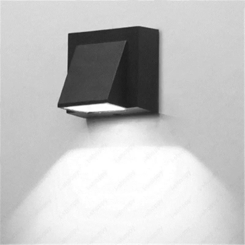 IP65 Waterproof Outdoor LED Wall Light 5W Aluminum Black 85-265V Garden Balcony Sconce