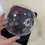 Nordic Glass Ball Pendant Light D15 20 25cm G4 Clear Glass Iron White Black Gold AC 90-260V