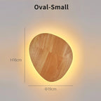 Nordic Circular Wooden LED Wall Light Up Down Integrated LED AC 90-260V Bedroom Staircase