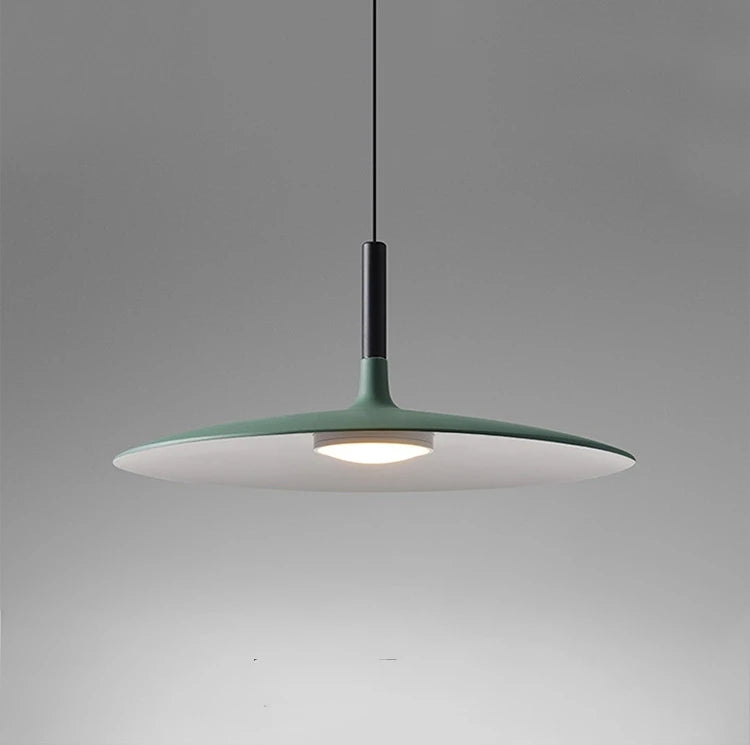 Modern Nordic Round LED Pendant Light Aluminum White Black Gray Yellow AC 85-265V