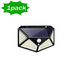 ESMARTER 100 LED Solar Motion Sensor Light 270° 6-8m PIR 3-Mode IP65 13.5x9.7x5cm