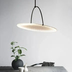 Nordic Fabric Pendant Light Creative Art Dining Table Restaurant Iron Polished Chrome 90-260V