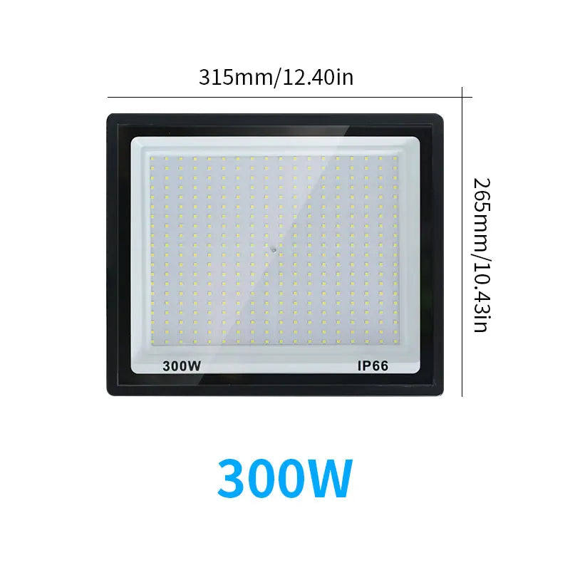 LED Flood Light 10W 20W 30W 50W 100W 150W 200W 300W IP66 120° AC 110-130V 175-265V UL CE