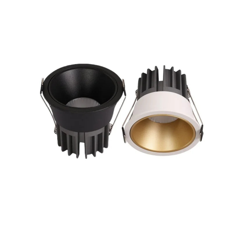 Dimmable COB LED Recessed Downlight 7W 9W 12W 15W 18W 20W CRI 92+ 15°-60° AC 85-265V