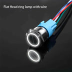 LED Illuminated Metal Push Button Switch 16mm 19mm 22mm 5A Momentary Latching 3-220V 5 Colors