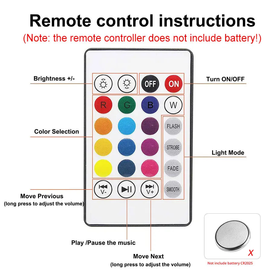 E26 LED Bluetooth Speaker Bulb 12W RGB Color Changing Bluetooth 4.0 24-Key Remote Control AC 100-240V Bedroom Party Globe Smart Bulb