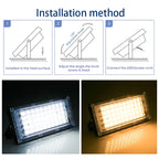 50W LED Flood Light IP65 SMD2835 CRI 85+ 180° AC 110-120V Warm Cool White 2-Year Warranty