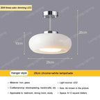 Vintage Glass LED Pendant Chandelier Gold Metal Single AC 90-260V Bedroom Dining Room