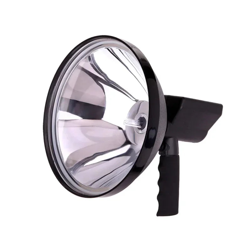 100W HID Xenon Handheld Searchlight 12V DC 8000lm 6000K IP56 H3 Bulb Tempered Glass ABS PC Portable Car Plug Hunting Fishing Outdoor Work Light