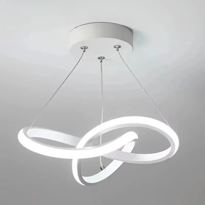 Nordic LED Pendant Light Metal Cord Suspension Dining Room Corridor 90-260V