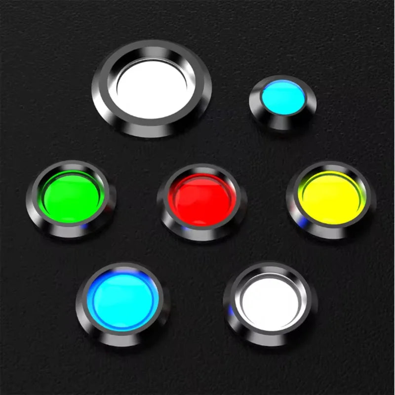 6mm LED Metal Indicator Light Waterproof Signal Lamp with Wire 6V 12V 24V 220V