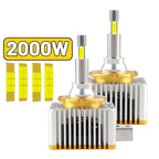 D1S D2S D3S D4S D1R D2R D3R D4R LED Headlight Bulb Canbus 6000K 360° CSP IP68 Plug-Play