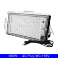 UV LED Flood Light 50W 100W 395-400nm IP65 AC 110V Body Paint Party Stage Lamp