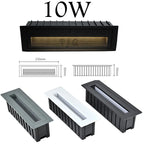 Dimmable LED Recessed Step Stair Wall Light 3W 5W 10W Up Down AC85-265V DC12V Black White