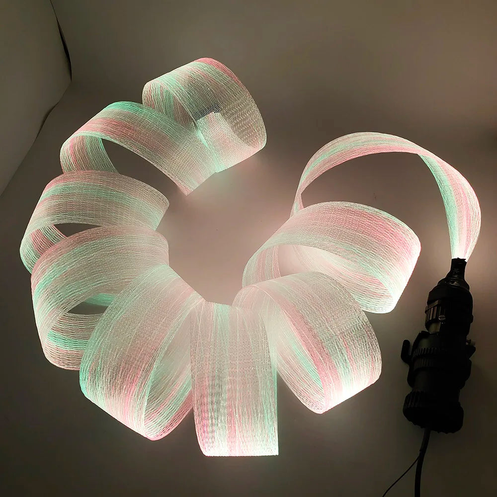 Fiber Optic Mesh LED Light Kit 6M 10M RGB IP65 RF Remote 12W AC 100-240V Tree Décor